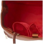 SamLouise Leather Women Large Sports Handbag | Tennis Racket Bags for Women | Tennis Racket Carrying Bag | Court Couture Tennis Bag | Tennis Tote Bag with Front Pocket for Tennis Racket (Brown)
