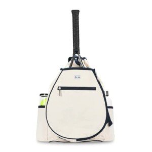 Ame & Lulu Hamptons Tennis Backpack - Adjustable Shoulder Straps - Hamptons Tennis Backpack - Two Tone Blue