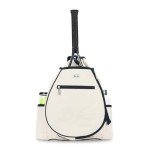 Ame & Lulu Hamptons Tennis Backpack - Adjustable Shoulder Straps - Hamptons Tennis Backpack - Two Tone Blue