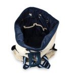 Ame & Lulu Hamptons Tennis Backpack - Adjustable Shoulder Straps - Hamptons Tennis Backpack - Two Tone Blue