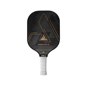 Black JOOLA Essentials Pickleball Paddle, Fiberglass Surface, Polypropylene Core