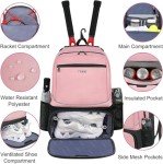 Ytonet Pickleball Bag: Backpack for 2 Paddles & Gear
