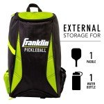 Franklin Sports Premium Pickleball Backpack - Equipment + Gear Bag - Black