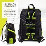 Franklin Sports Premium Pickleball Backpack - Equipment + Gear Bag - Black