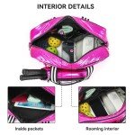 IvaSky Pink Pickleball Bag for Women, Detachable Paddle Case, 2 Free Pickleball, Polyester, Gift