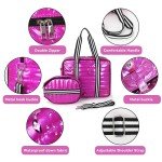IvaSky Pink Pickleball Bag for Women, Detachable Paddle Case, 2 Free Pickleball, Polyester, Gift