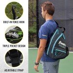 Franklin Sports Pickleball Sling Bag - Pickleball Equipment Backpack - Blue