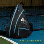 Franklin Sports Pickleball Sling Bag - Pickleball Equipment Backpack - Blue