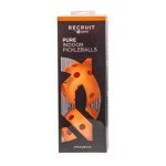 Recruit by ONIX Pickleball Pure Indoor Balls (Orange, 3-Pack), New, 2.5 lb