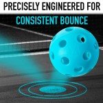 Franklin Sports X-26 Indoor Pickleballs - Indoor Court Pickleball Balls - USA Pickleball (USAPA) Approved Tournament Pickleballs - 3 Pack Inside Pickleballs - Blue