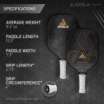 JOOLA Essentials Pickleball Paddle, Fiberglass, USAPA Approved, Black