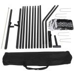 ZENY 22FT Portable Pickleball Tennis Net W/Stand, Net, Carry Bag Steel Poles Adult
