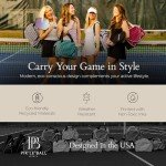 Premium Pickleball Bag for Women with Water Bottle Holder