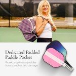Premium Pickleball Bag for Women with Water Bottle Holder