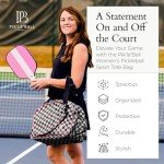 Premium Pickleball Bag for Women with Water Bottle Holder