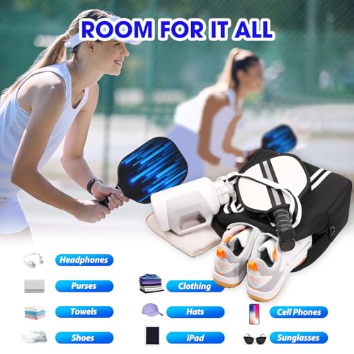 Manueklear Pickleball Bags for Women and Men, Crossbody