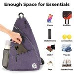 A11N SPORTS Pickleball Bag, Reversible Crossbody Sling Bag/Backpack for Women Men