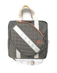 The Aesthetique Philosophie Quilted Large Capacity Pickleball Bag with Adjustable Strap (Olive Green)