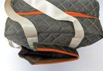 The Aesthetique Philosophie Quilted Large Capacity Pickleball Bag with Adjustable Strap (Olive Green)