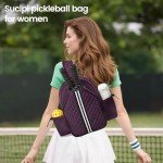 Sucipi Women's Lightweight Crossbody Pickleball Sling Bag - Stylish Quilted Paddle Bag