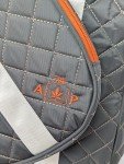 The Aesthetique Philosophie Quilted Large Capacity Pickleball Bag with Adjustable Strap (Olive Green)