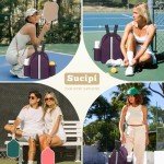 Sucipi Women's Lightweight Crossbody Pickleball Sling Bag - Stylish Quilted Paddle Bag