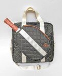The Aesthetique Philosophie Quilted Large Capacity Pickleball Bag with Adjustable Strap (Olive Green)