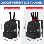 Ytonet Pickleball Bag with Insulated Pocket and Ventilated Shoe Compartment