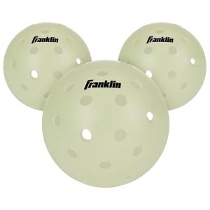 Franklin Sports 3-Pack Glow in the Dark Pickleballs