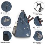 A11N Pickleball Bag, Reversible Crossbody Sling Bag/Backpack for Women Men, Navy