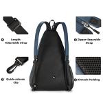 A11N Pickleball Bag, Reversible Crossbody Sling Bag/Backpack for Women Men, Navy