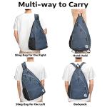 A11N Pickleball Bag, Reversible Crossbody Sling Bag/Backpack for Women Men, Navy