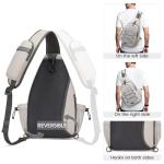 G4Free Pickleball Bag, Sport Pickleball Sling Bag for Women Men, Lightweight Pickleball Paddle Bag Pickleball Rackets Bags, Ivory, L, Casual Daypack