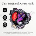 Premium Pickleball Bag for Women with Water Bottle Holder