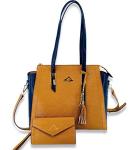 niceaces- BALA Designer Tennis Tote Bags for Women, Made of Vegan Leather in a Two-Tone Water Ripple Pattern, Fit Tennis and Pickleball Racquets, Comes with Matching Clutch, Laptop Pocket- Brown