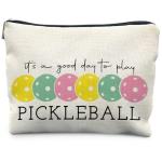 RYYCDOI Pickleball Gifts for Women, Pickleball Makeup Bag Cosmetic Pouch, Pickleball Accessories Women