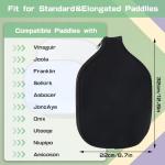 AEXHOT 2 PCS Pickleball Paddle Covers, Durable Neoprene Paddle Cover Universal 8.26 x 11.8Inch Zippered Universal Racket Sleeve Paddle Storage Bag, Fits USAPA Standard Pickleball Racquets (Black)