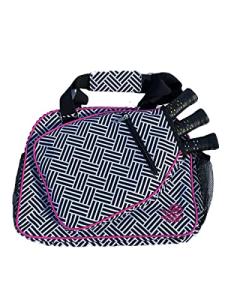 Pickleball - "Unrivaled" - Designer Women's Premium Side-Pocket Duffle Bag | Made Exclusively For Pickleball! | Includes a fitted a "paddle case" specifically designed to store and protect your pickleball paddles.