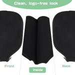 AEXHOT 2 PCS Pickleball Paddle Covers, Durable Neoprene Paddle Cover Universal 8.26 x 11.8Inch Zippered Universal Racket Sleeve Paddle Storage Bag, Fits USAPA Standard Pickleball Racquets (Black)