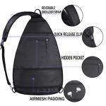 LLYWCM Pickleball Bag - Pickleball Backpack for Women & Men - Travel Paddle Case, Sling Bag (Black)