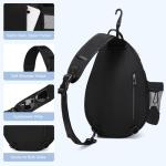 KAVIGOR Tennis Bag, Tennis Backpack Holds 2 Rackets, Quilted Crossbody Sling Bag, Waterproof Pickleball Bags with Safety Pocket for Women and Men