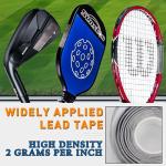 2 Grams Per Inch Golf Lead Tape | 1/2''x 60'' Adhesive Lead Tape | Add Swing Weight for Golf Tennis Racket Pickleball Paddle Adjust Weight