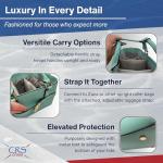 CRS Cross Rink Side Tote. Ice Skating Accessory Bag-Figure Skating, Roller, Inline Skaters, Dance, Cheer.Organizes Guards Water Bottle Phone (Rink Side Tote, Gold)