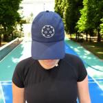 Lola Pickleball Tote White - Designer Series Pickleball Bag for Women and Navy Cap for Women – Lightweight, Moisture-Wicking, Adjustable Hat with Embroidered Design