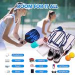 MANUEKLEAR Crossbody Sling PickleballBag Tote, Pickleball Bags for Women and Men, Pickleball Bags for Ladies (Modern Minimalism)