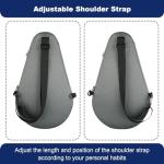 Cosmos Padel Racket Bag Pickleball Paddle Sling Backpack Padel Racquet Storage Bag, Padel (Paddel Tennis) Equipment Carrying Bag with Mesh Pocket for 2 Paddles Ball Water Bottle & Accessory (Gray)