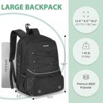 Arcoyard Tennis Bag, Large Tennis Bags For Women, Tennis Backpack with Ventilated Shoe Compartment and Insulated Pocket, Hold 2 Tennis Pickleball Rackets, Tennis Pickleball Balls and More (black)