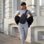 CLUCI Pickleball Bag for Women, Quilted Crossbody Bags for Women Men, Puffer Travel Sling Chest Bag