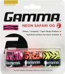 Gamma Sports Neon Tac, Neon Dri, Neon Safari Tennis Over Grip, High Performance, Badminton, Pickleball, Racquet Sports OG, Moisture Wicking Surface