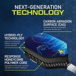 JOOLA Ben Johns Hyperion CAS 16 Pickleball Paddle - Carbon Abrasion Surface with High Grit & Spin, Sure-Grip Elongated Handle, 16mm, with Polypropylene Honeycomb Core, USAPA Approved